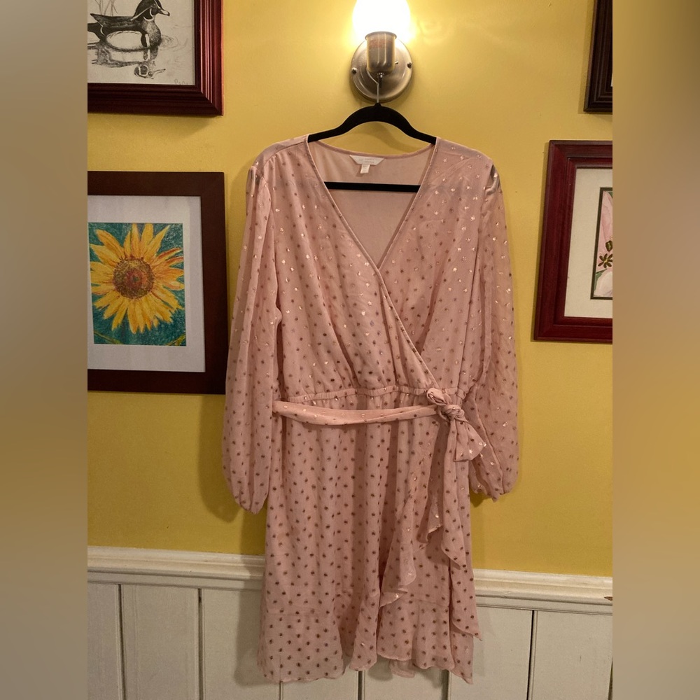 Faux-Wrap Dress